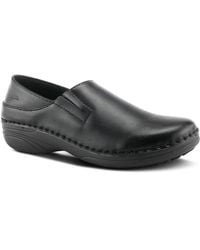 Spring Step - Azura Professional Manila Leather Slip-on Work Loafer - Lyst