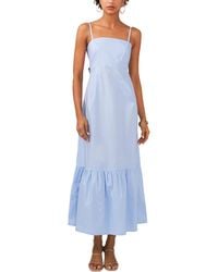 Cece - Bow Back Sleeveless Cotton Maxi Dress - Lyst