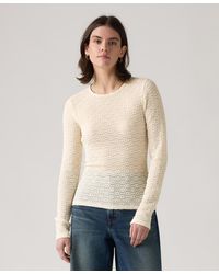 Levi's - Anika Crewneck Long Sleeve Top - Lyst