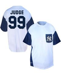 Fanatics - Aaron Judge White/navy New York Yankees Big Tall Player Name Number T-shirt - Lyst