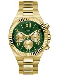 Guess - Multi-function Gold-tone 100% Steel Watch - Lyst
