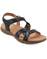Easy Spirit - Minny Round Toe Casual Flat Sandals - Lyst
