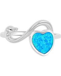Macy's - Heart Shape Opal (0.35 Ct. T.w. - Lyst