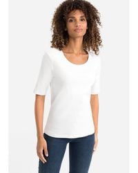 Olsen - Solid Short Sleeve T-shirt - Lyst