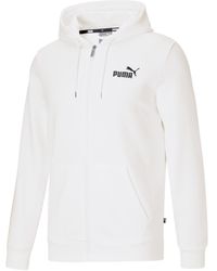 PUMA - Zip-front Long Sleeve Small Logo Hoodie - Lyst