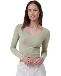 Cotton On - Madison V-neck Long Sleeve Top - Lyst
