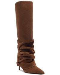 SCHUTZ SHOES - Mikki Up Cloak Pointed Toe Dress Boots - Lyst