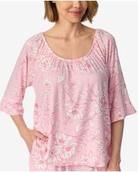 Ellen Tracy - 3/4 Short Scoop Neck Tunic - Lyst