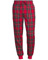 Lands' End - Big & Tall Flannel jogger Pajama Pants - Lyst
