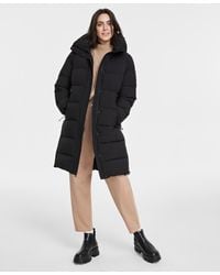 BCBGMAXAZRIA - Hooded Collared Puffer Coat - Lyst