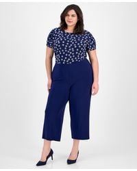 Anne Klein - Plus Size High-rise Cropped Pull-on Pants - Lyst
