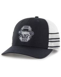'47 - Distressed Penn State Nittany Lions Straight Eight Adjustable Trucker Hat - Lyst
