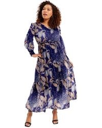 June + Vie - June + Vie June + Vie Tiered Maxi Dress - Lyst