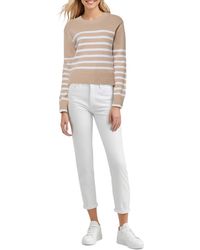 Three Dots - Marin Striped Long-sleeve Sweater - Lyst