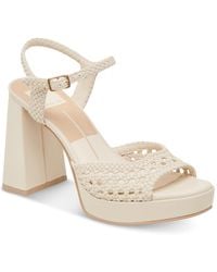 Dolce Vita - Peyten Wide Width Woven Two-piece Platform Dress Sandals - Lyst