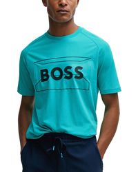 BOSS - Boss By Logo Artwork Regular-fit T-shirt - Lyst