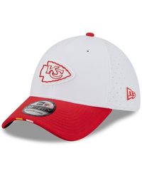 KTZ - White/red Kansas City Chiefs 2025 Nfl Training Camp 39thirty Flex Hat - Lyst