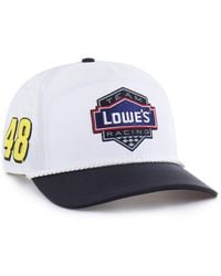 '47 - White/black Jimmie Johnson Lowe's Rope Hitch Adjustable Hat - Lyst