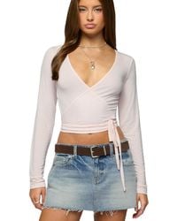 Edikted - Malenna Wrap Top - Lyst