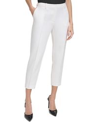 DKNY - Mid-rise Pull-on Cropped Pants - Lyst