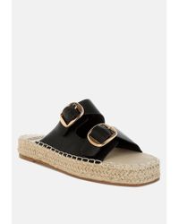 Rag & Co - Palala Genuine Soft Leather Square Toe Espadrilles - Lyst