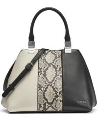 Calvin Klein - Granite Geometric Satchel – 2 In - Lyst