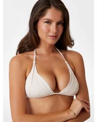 Guess - Braided Triangle Bikini Top - Lyst