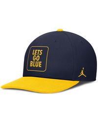 Nike - Navy/gold West Virginia Mountaineers 2025 Sideline Campus Pro Local Snapback Hat - Lyst