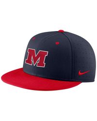 Nike - Ole Miss Rebels Aero True Baseball Performance Fitted Hat - Lyst