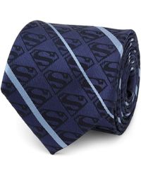 Dc Comics - Superman Stripe Pattern Silk Tie - Lyst