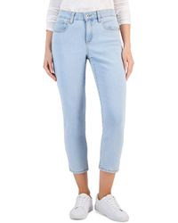 Style & Co. - Mid-rise Curvy Capri Embroidery Jeans - Lyst