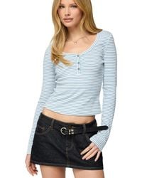 Edikted - Jocelyn Striped Top - Lyst