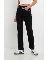 Grey Lab - Medium Wash 90s Full Length Denim Jeans - Lyst