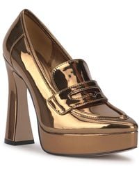 Jessica Simpson - Nanelie Pointed Toe High-heel Platform Loafers - Lyst