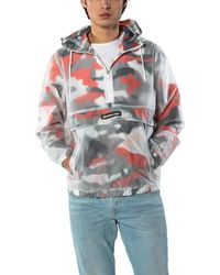 Members Only - Translucent Camo Print Popover Jacket - Lyst