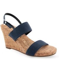 Aerosoles - Paxton Buckle Strap Wedge Sandals - Lyst