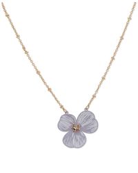 Lonna & Lilly - Gold-tone Openwork Flower Pendant Necklace - Lyst