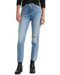 Levi's - Wedgie Straight-leg High Rise Cropped Jeans - Lyst