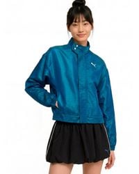 PUMA - Pearlized Water-resistant Woven Long-sleeve Jacket - Lyst