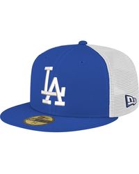 KTZ - Los Angeles Dodgers Team Color 59fifty Trucker Fitted Hat - Lyst