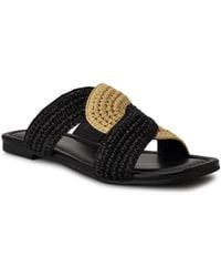 Nine West - Quara Woven Flat Slip-on Sandals - Lyst