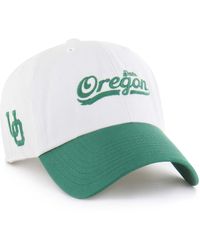 '47 - White Oregon Ducks Contemporary Basics Foundation Clean Up Adjustable Hat - Lyst