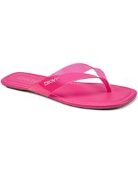 DKNY - Hampton Flip Flop Sandals - Lyst