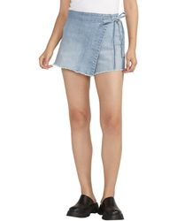 Silver Jeans Co. - Tie-up Jeans Skort - Lyst