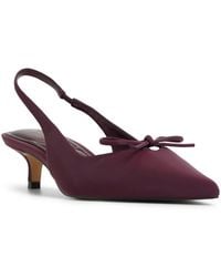 ALDO - Azizza Sling-back Bow Kitten Heel Pumps - Lyst
