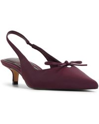 ALDO - Azizza Sling-back Bow Kitten Heel Pumps - Lyst