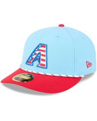KTZ - Light Blue/red Arizona Diamondbacks 2025 Fourth Of July Low Profile 59fifty Fitted Hat - Lyst