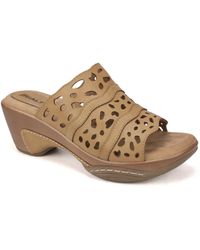 Rialto Vispa Comfort Clog Sandals - Natural