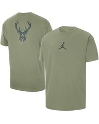 Nike - Milwaukee Bucks Statement Edition Jumpman Flight Heavyweight T-shirt - Lyst
