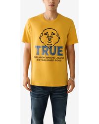 True Religion - Short Sleeve True Buddha Face T-shirt - Lyst